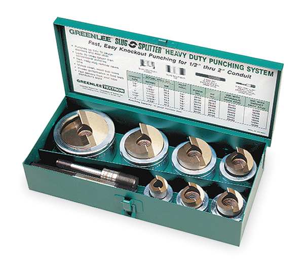 8 Piece Hydraulic Punch Driver Set, 10 ga.