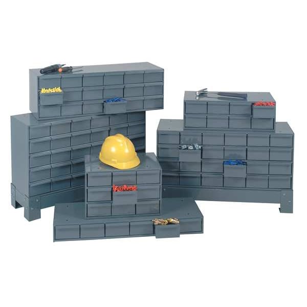 Drawer Bin Cabinet with 18 Drawers, Prime Cold Rolled Steel, 17 1/4 in W x 21 1/4 in H x 12 1/4 in D