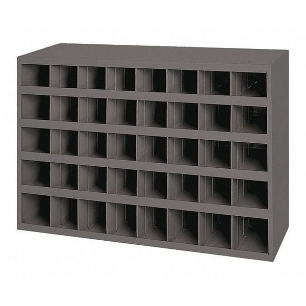 Pigeonhole Bin Unit, 40 Compartments, 8 1/2 in D x 22 1/4 in H x 33 3/4 in W