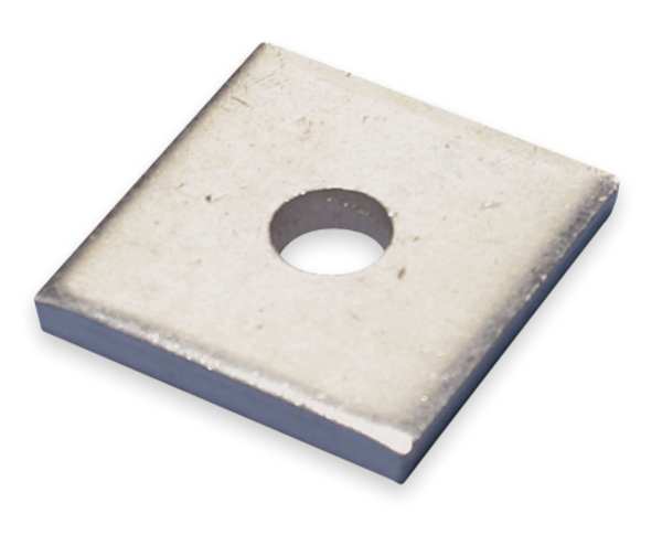 Square Channel Washer, 5/16 In, Steel