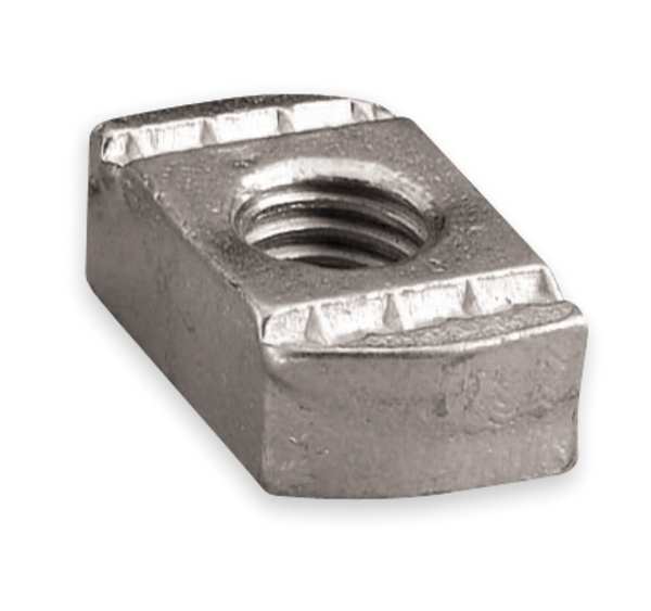 Channel Nut w/o Spring, 1/2-13 In, Steel