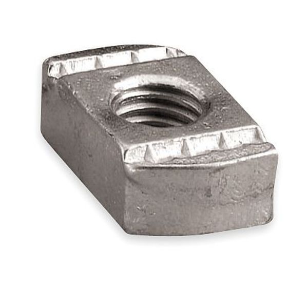 Channel Nut w/o Spring, 3/8-16 In, Steel