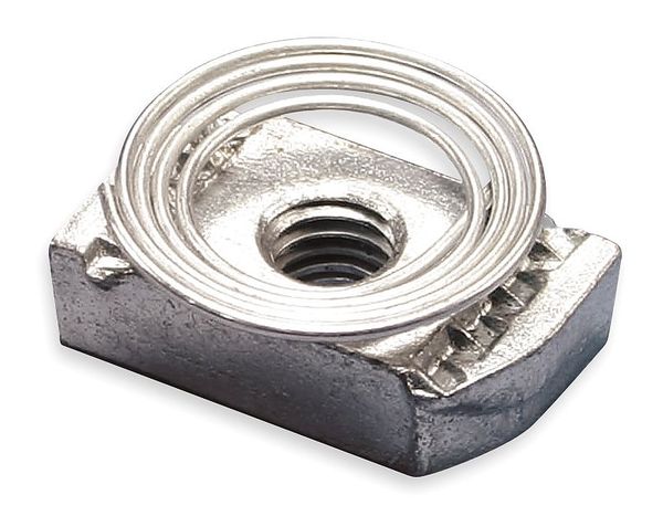 Channel Nut w/ Top Spring, 1/4-20 In