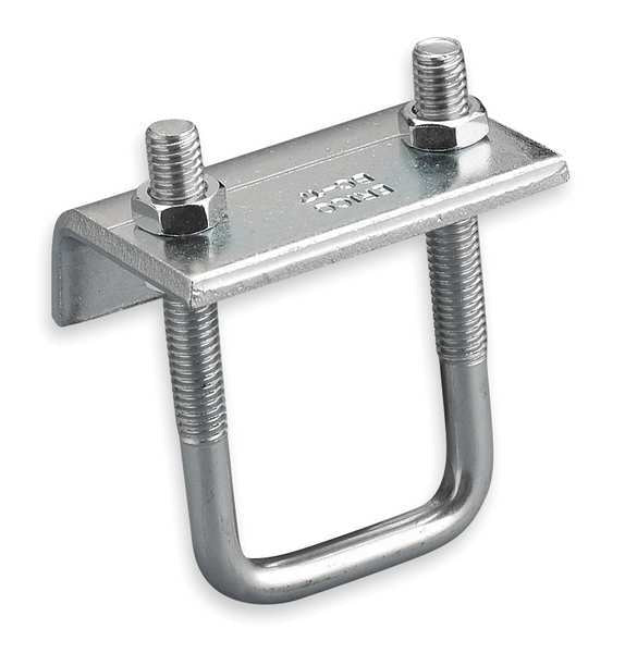 Beam Clamp, Electro Galvanized Steel, Size 3/8