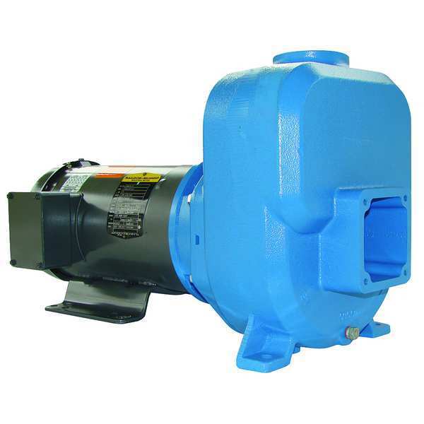 Self Priming Centrifugal Pump, 5 hp, 230V AC, 1 Phase, 165 ft Max Head