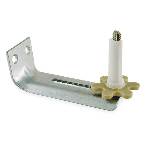 Bracket and Pivot Set, Steel, L 3 5/16 In