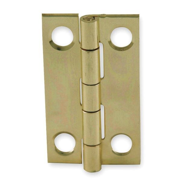 7/8 in W x 1 1/2 in H Bright Brass Door and Butt Hinge