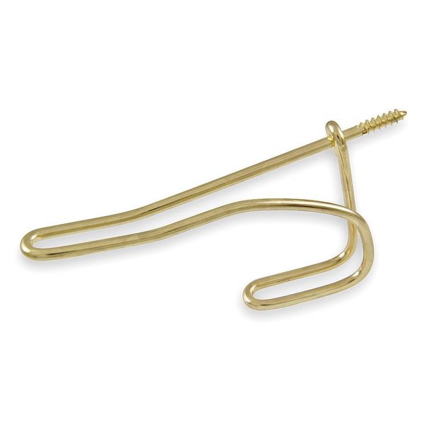 Coat and Garment Wire Hook, Brass
