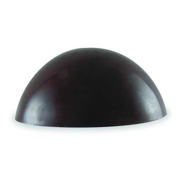 Convex Door Stop, Rubber, Brown