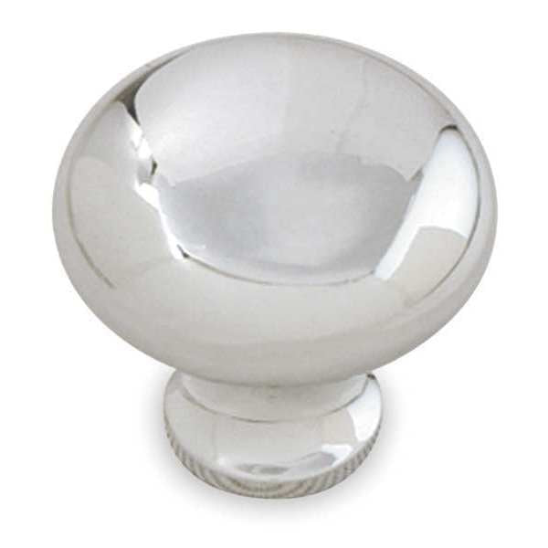 Cabinet Knob, Brass, Polished Chrome, Proj. 1