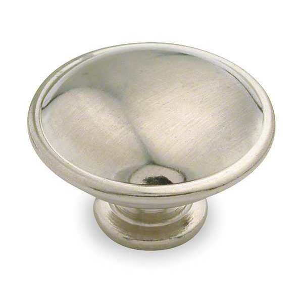 Cabinet Knob, Zinc, Satin Nickel, Proj. 7/8
