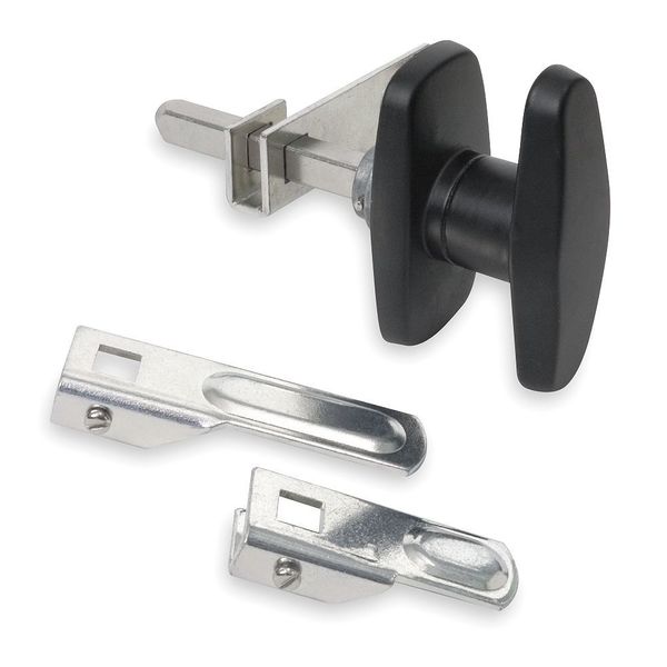 Cam Latch, Nonlocking, Black Powder Coated, Catch/Latch Material: Zinc