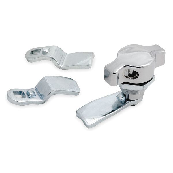 Cam Latch, Padlockable, Chrome, T Handle