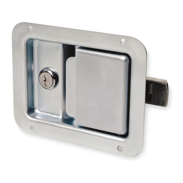 Paddle Latch, Zinc Plated, 5-1/2 in. W