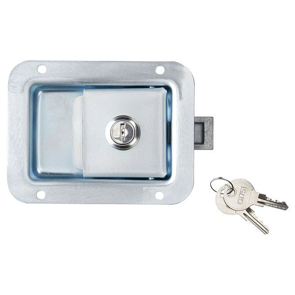 Paddle Latch, Keyed, Zinc Plated