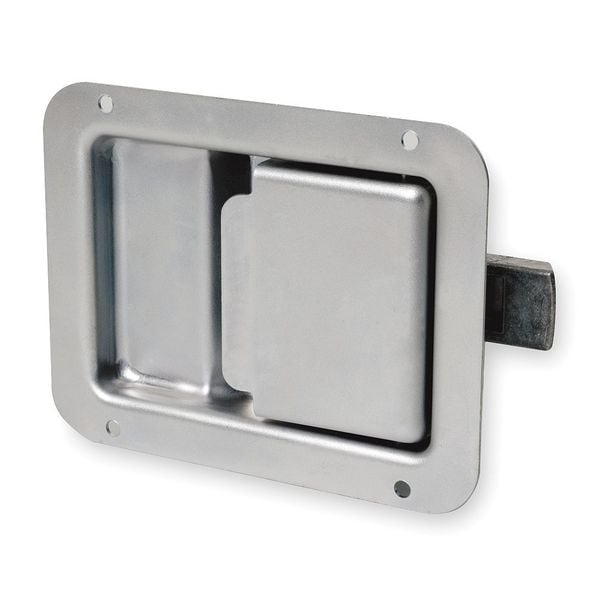 Paddle Latch, Nonlocking, Zinc Plated, Catch/Latch Material: Steel