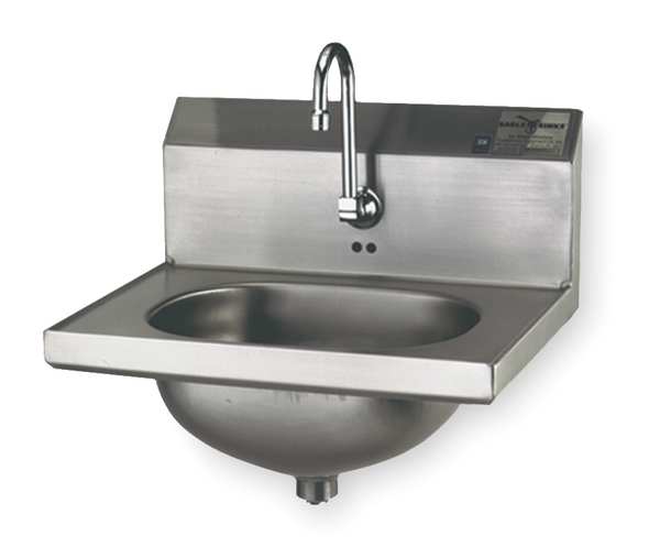 Hand Sink, Wall, 18-7/8 In. L, 14-3/4 In. W