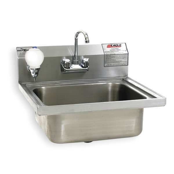 Hand Sink, Wall, 24-5/16 In. L, 23 In. W