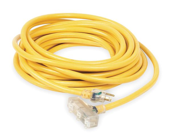 100 ft. 10/3 3-Outlet Lighted Extension Cord SJTW