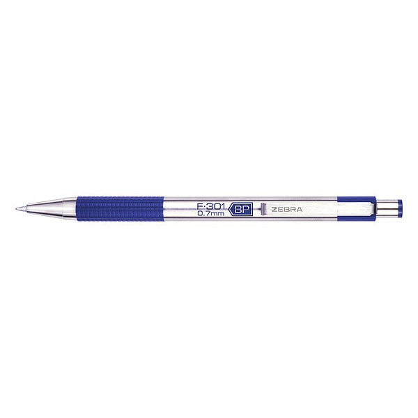 Retractable Ballpoint Pen, Fine 0.7 mm, Blue