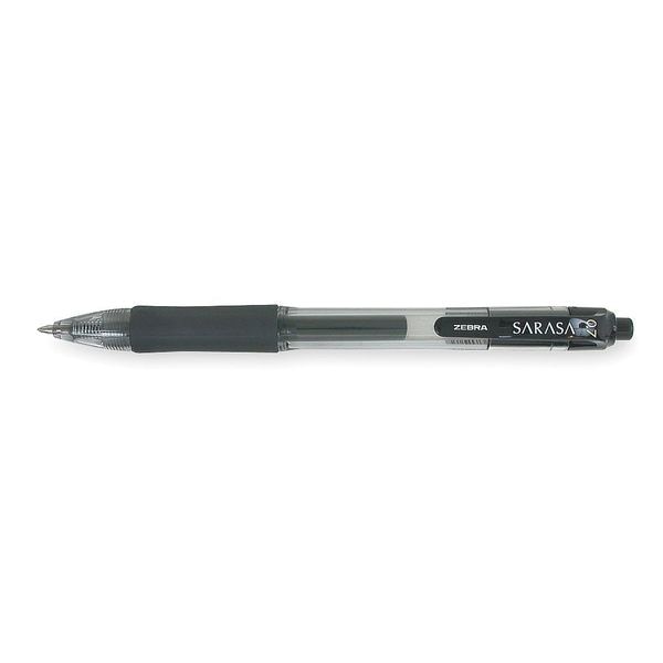 Retractable Gel Pen, Medium 0.7 mm, Black PK12