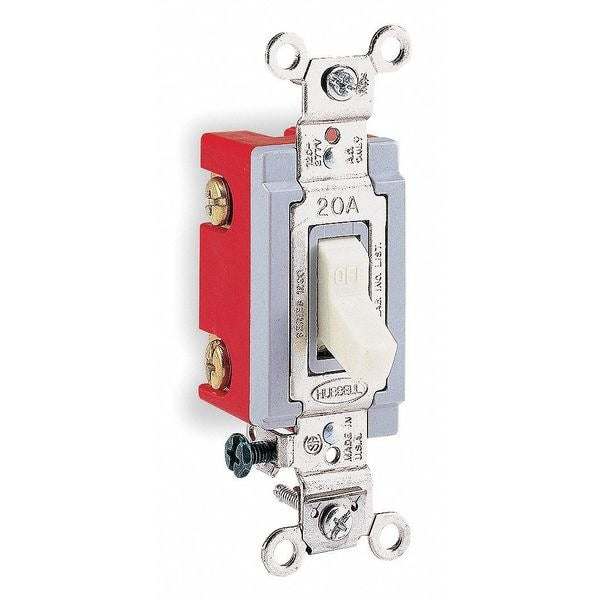 Wall Swtch, 3-Way, 120/277V, 20A, Gray, Toggl