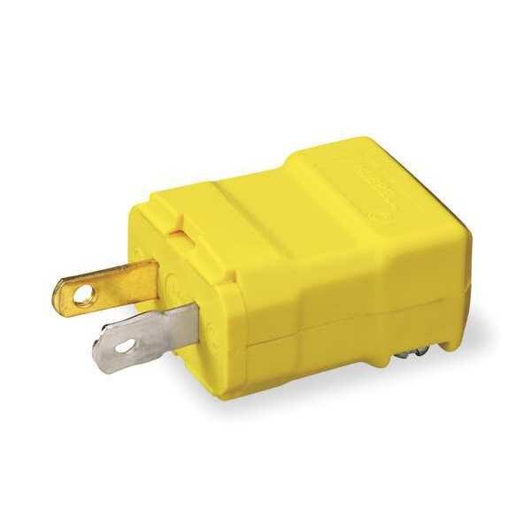 2 Wire Straight Blade Plug 125VAC 15A