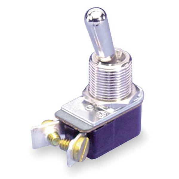 Toggle Switch, SPST, 2 Connections, On/Off, 3A @ 250V AC, 6A @ 125V AC