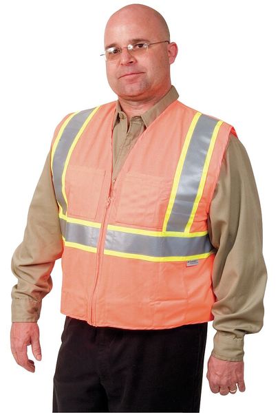 3XL Class 2 High Visibility Vest, Orange