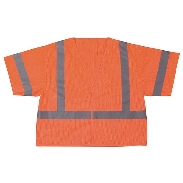 XL Class 3 High Visibility Vest, Orange