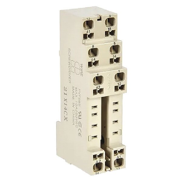 Relay Scket, Finger Safe, Square, 8 Pin, 10A