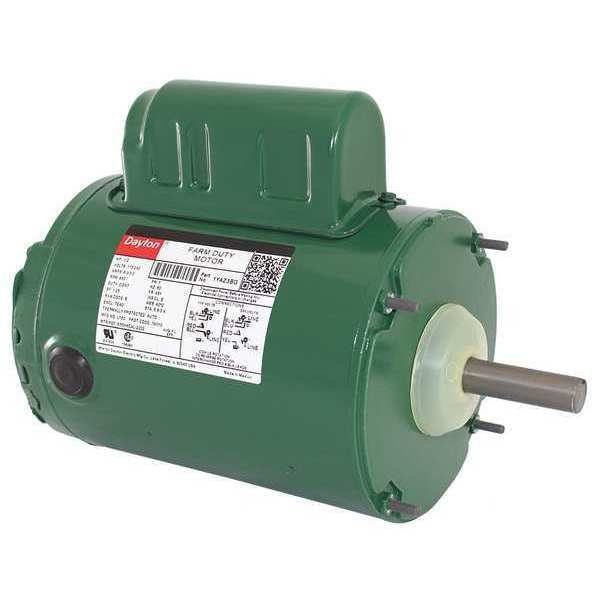 Agricultural Fan Motor, Permanent Split Capacitor, 1/2 HP, 115/230V AC, 850 Nameplate RPM