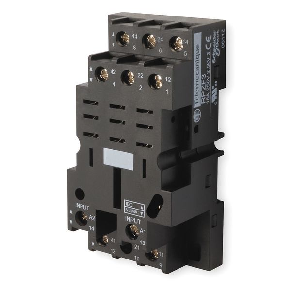 Rlay Scket, Fingr Safe/Elvtr, Squre, 11 Pin