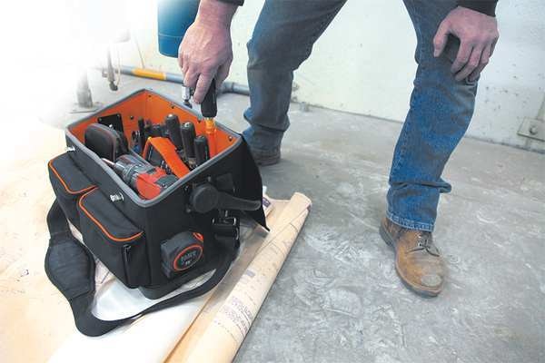 Tool Tote, 600 x 300 Denier Polyester, 12 Pockets, Black