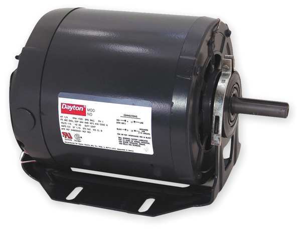 Agricultural Fan Motor, Split-Phase, 1/2 HP, 115/230V AC, 1,725 Nameplate RPM, 56 Frame