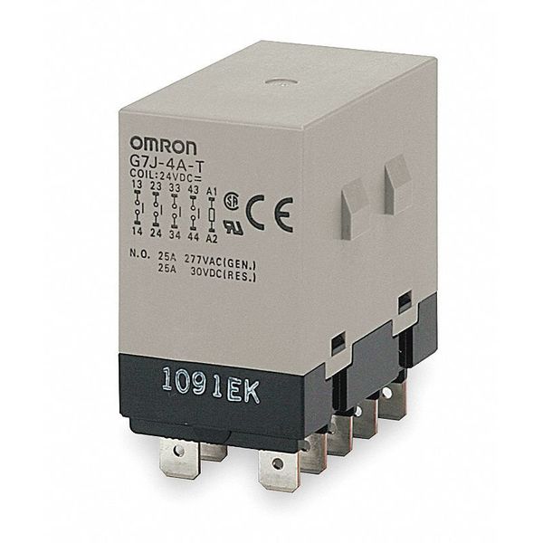 Enclosed Power Relay, Bracket Mounted, 3PST-NO, SPST-NC, 100/120V AC, 10 Pins, 4 Poles