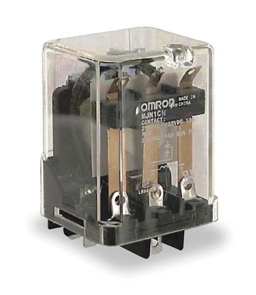 General Purpose Relay, 120V AC Coil Volts, Square, 5 Pin, SPDT