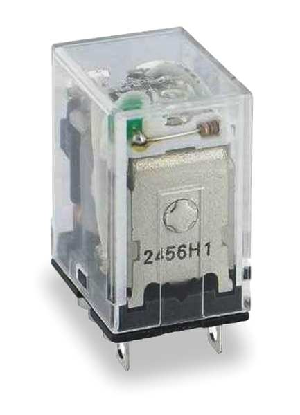 General Purpose Relay, 24V DC Coil Volts, Square, 8 Pin, SPDT