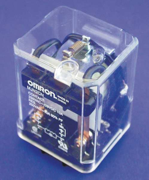 General Purpose Relay, 24V DC Coil Volts, Square, 8 Pin, DPDT