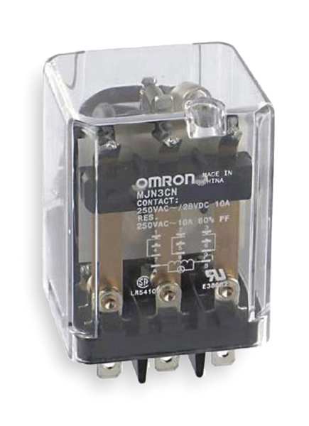 General Purpose Relay, 240V AC Coil Volts, Square, 11 Pin, 3PDT
