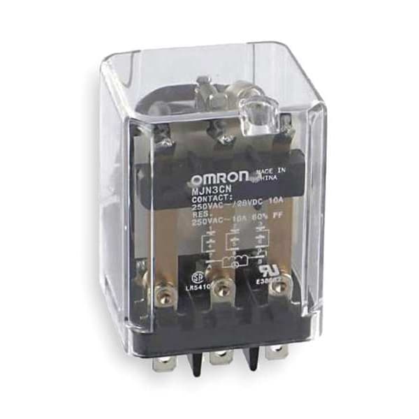General Purpose Relay, 24V DC Coil Volts, Square, 11 Pin, 3PDT