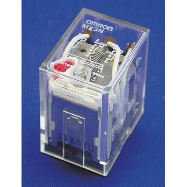 General Purpose Relay, 24V DC Coil Volts, Square, 11 Pin, 3PDT