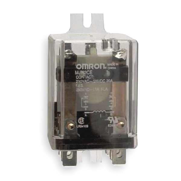 Enclosed Power Relay, Surface (Side Flange) Mounted, DPDT, 24V AC, 8 Pins, 2 Poles