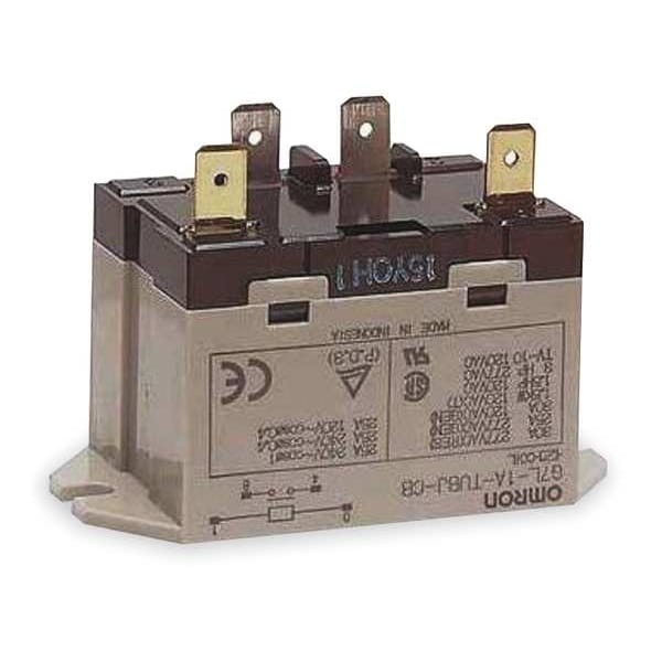 Enclosed Power Relay, Surface (Top Flange) Mounted, SPST-NO, 24V DC, 4 Pins, 1 Poles