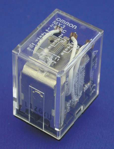 General Purpose Relay, 120V AC Coil Volts, Square, 11 Pin, 3PDT