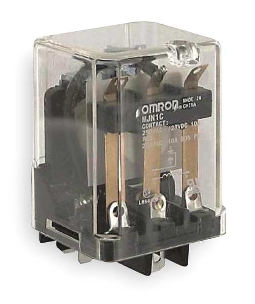 General Purpose Relay, 24V AC Coil Volts, Square, 5 Pin, SPDT