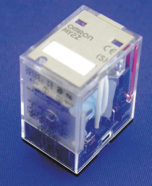 General Purpose Relay, 120V AC Coil Volts, Square, 8 Pin, DPDT