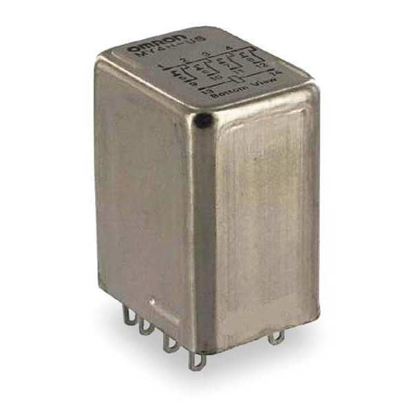 Hermetically Sealed Relay, 24V DC Coil Volts, Square, 14 Pin, 4PDT