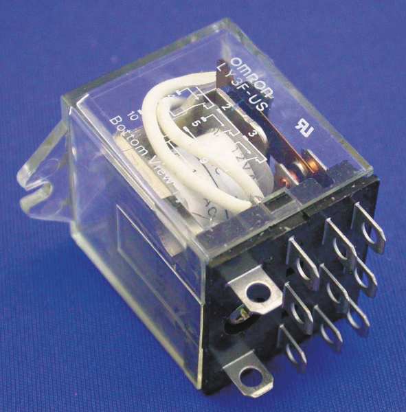 Relay, 11Pin, 3PDT, 10A, 12VDC