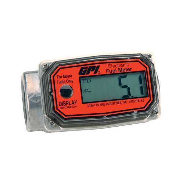 Flowmeter, Turbine, For Fuel, 1 in. FNPT